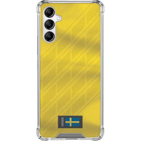 Sweden Soccer Flag Galaxy A14 5G Clear Case
